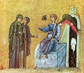 Приход жен-мироносиц ко Гробу и явление им Ангела (Мк, 15:43 – 16:8)